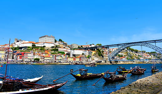 Typical Rabelo Boats Carrying Port Wine Barrels - View From the Banks thumbnail