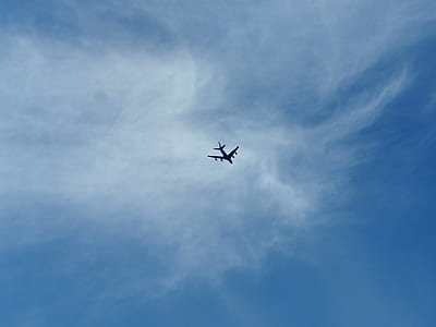 airplane under blue sky during daytime thumbnail