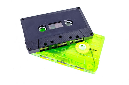 two green-and-black cassette tapes thumbnail