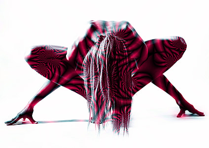 woman doing pose on white surface thumbnail