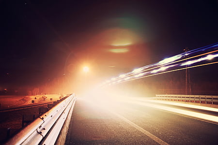 timelapse photography of road during nighttime thumbnail