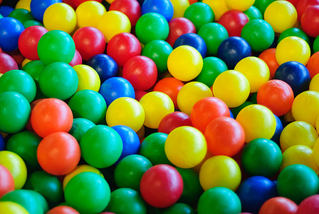 assorted-color plastic ball lot thumbnail