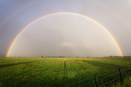 The rainbow across the landscape thumbnail