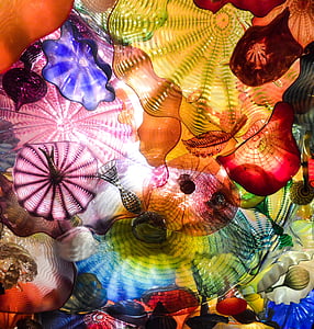 multicolored floral glass decorations thumbnail