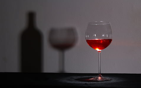 clear wine glass with red wine thumbnail