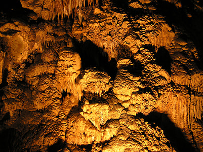 Rock structures inside the cave at Carlsbad Caverns National Park, New Mexico thumbnail