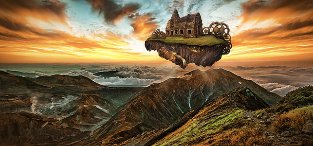 brown concrete house on top of mountain thumbnail