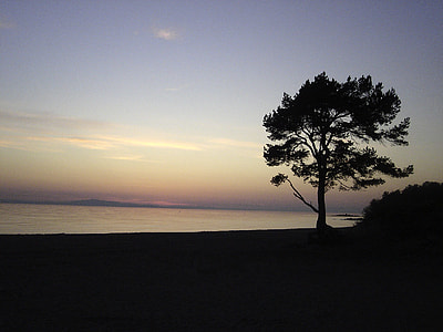 Dusk Sky and shoreline landscape at Lake Baikal, Russia thumbnail