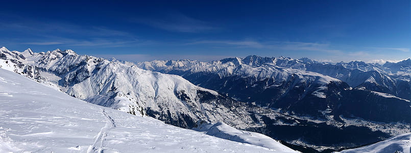 landscape photography of mountain during winter thumbnail