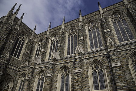 Sides of the Duke Chapel in Durham, North Carolina thumbnail