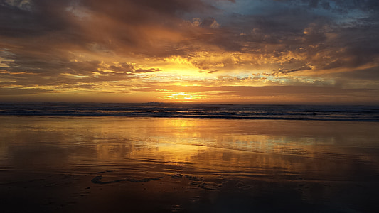 calm body of water at golden hour thumbnail