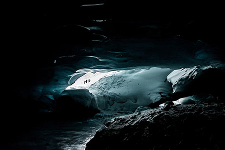 Glacier from a cave in Jasper National Park, Alberta, Canada thumbnail