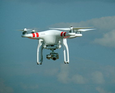 white and red DJI Phantom 3 Standard thumbnail
