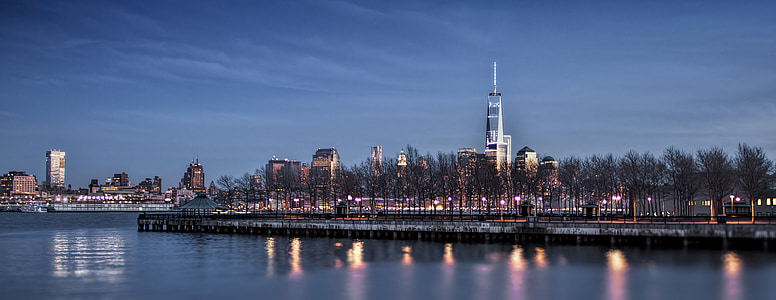 city buildings during night time thumbnail