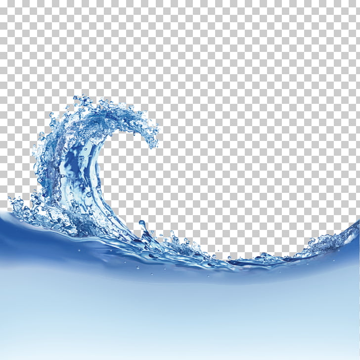 Wind wave Dispersion Wave , Creative water waves, blue water illustration PNG clipart