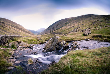 river near mountains thumbnail