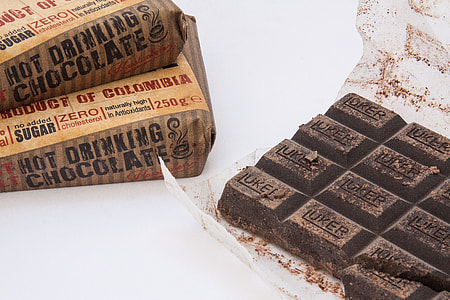 Luker chocolate bar on top of white surface thumbnail