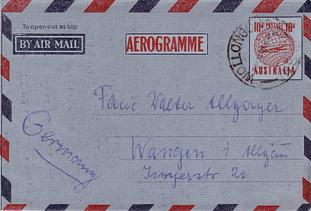 Aerogramme envelope thumbnail