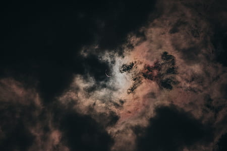 sun covered by cloudy skies thumbnail