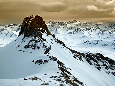 mountain covered in snow at daytime thumbnail