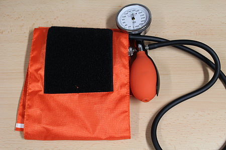 red and black manual blood pressure monitor thumbnail