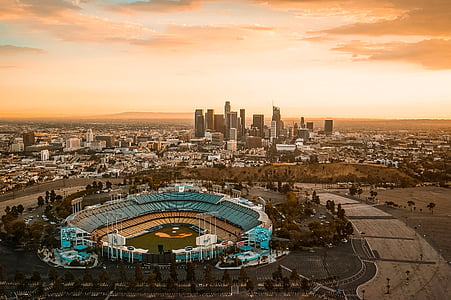 aerial photography of stadium thumbnail