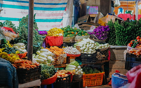 Assorted Vegetables On Crates thumbnail