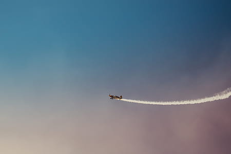 airplane exhausting white smoke thumbnail