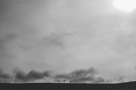 grayscale photo of clouds thumbnail