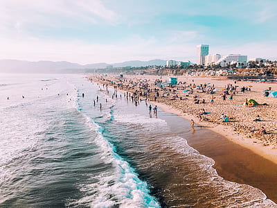 people swimming at the beach thumbnail