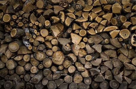 aerial view photography of brown trunk lot thumbnail