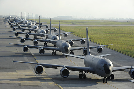 gray airplanes during daytime thumbnail