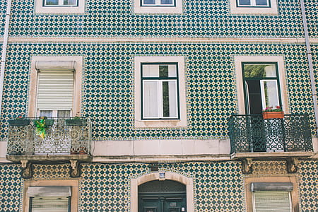 White And Green Building thumbnail