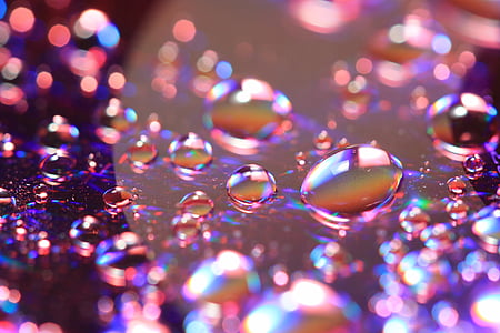 iridescent water drops thumbnail