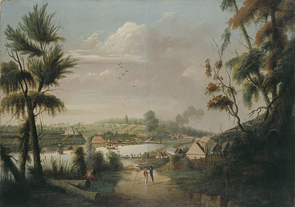 A Direct North General View of Sydney Cove, 1794 in New South Wales, Australia thumbnail