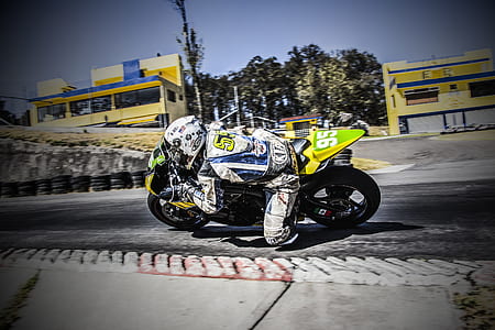 Man Riding Sports Bike thumbnail