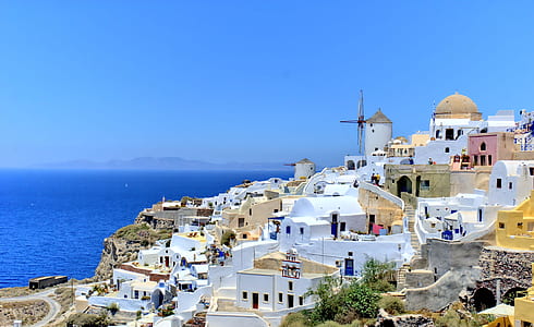 aerial photography of town thumbnail