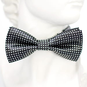 black and white polka-dot bow thumbnail