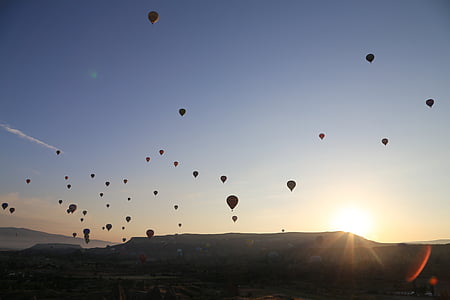 hot air balloons on sky thumbnail