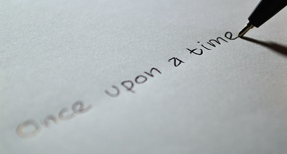 One upon a time hand written text qoute thumbnail