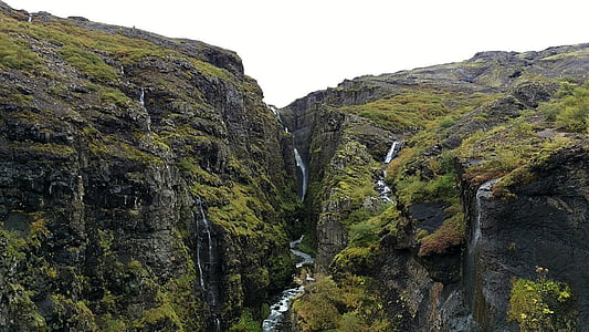water falling on mountain thumbnail