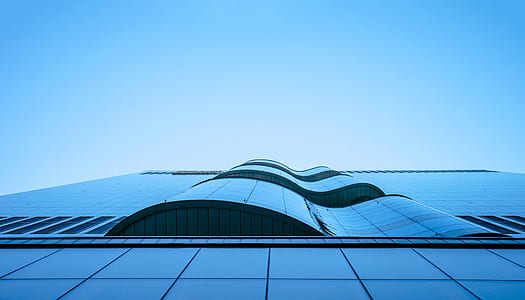 Worms Eye View of City Building Under Blue Sunny Sky thumbnail