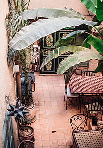empty patio set near door during day thumbnail