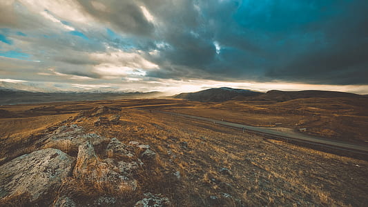 aerial photography of mountain thumbnail