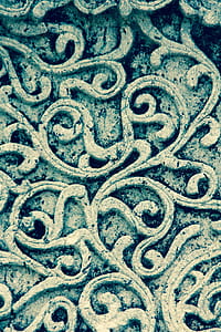 gray floral carved concrete panel thumbnail
