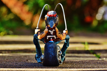 person riding on motorcycle figure thumbnail