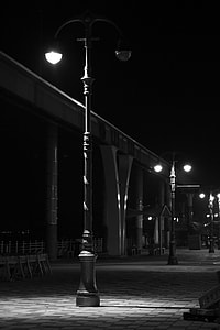 Night Time in Incheon with street Lights in South Korea thumbnail