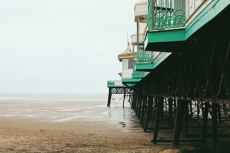 wooden path on seashore thumbnail