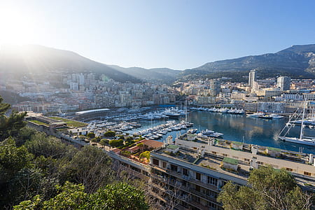 aerial photo of city with body of water during daytime thumbnail