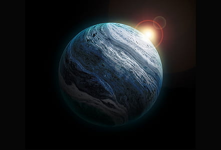 photo of earth on black background thumbnail